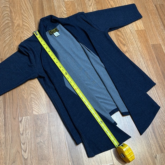 Vintage 1980’s/1990’s A Touch of Class Clothing, navy blue open jacket. Size S/M - Picture 14 of 17